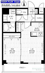ステージファースト上落合 5階1LDKの間取り