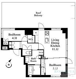 間取図画像 2LDK