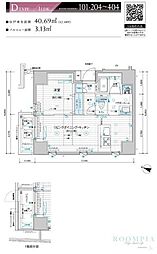 MAINSTAGE上石神井 1LDKの間取図画像