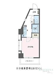 ルーク西早稲田 1Kの間取図画像