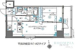 ZOOM東新宿 1LDKの間取図画像