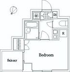 ABCステーションプラザ新宿中井 1Kの間取図画像