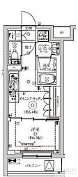 セジョリ東陽町2 1DKの間取図画像