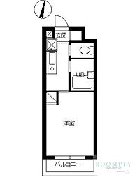 スカイコート新宿落合6 1Kの間取図画像
