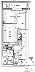 (仮称)PREMIUMCUBE東高円寺DEUX 1LDKの間取図画像