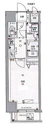 ジェノヴィア西新宿グリーンウォール 1Kの間取図画像