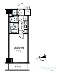 ルーブル中野新井 1Kの間取図画像