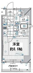 レガリス高田馬場 1Kの間取図画像