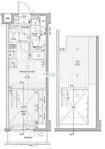 PREMIUM CUBE G 北新宿DEUX 103 ｜ 東京都新宿区北新宿２丁目6-16（賃貸マンション1DK・1階・25.22㎡） その2