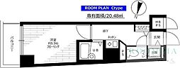 ステージファースト目白 1Kの間取図画像