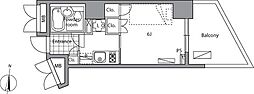 レジディア目白2 1Kの間取図画像