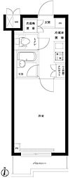 ルーブル中野ガーデン 1Kの間取図画像