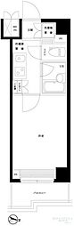 ルーブル都立家政弐番館 1Kの間取図画像