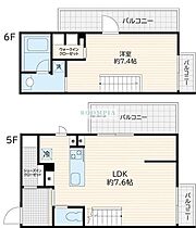 Fullea若松河田 502 ｜ 東京都新宿区河田町6-29（賃貸マンション1LDK・5階・55.52㎡） その2