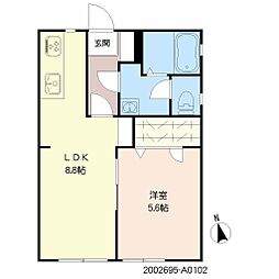 間取図画像 1LDK