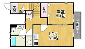 アスピリア砂II  ｜ 大阪府四條畷市砂2丁目（賃貸アパート1LDK・1階・37.22㎡） その2