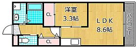 ルミエール星田 605 ｜ 大阪府交野市星田5丁目10-8（賃貸マンション1LDK・6階・32.43㎡） その2