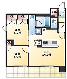 間取図画像 2LDK