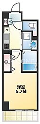 セレニテ心斎橋グランデ 1Kの間取図画像