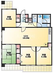 ライフステージヨシダ 4LDKの間取図画像