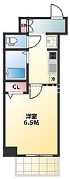 ARIOURA日本橋 1Kの間取図画像