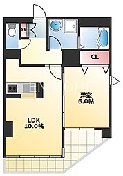 グレースK 1LDKの間取図画像
