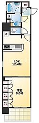 アーバネックス心斎橋 1LDKの間取図画像