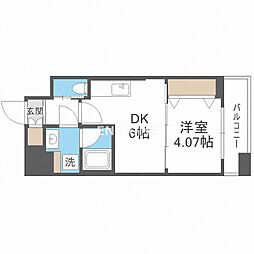 Vinoプレジオ本町 1DKの間取図画像