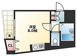シティーコート高津エレガンス ワンルームの間取図画像