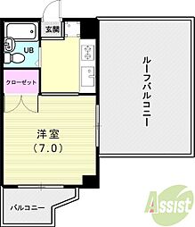 nTB-2 1Kの間取図画像