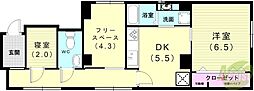 エクラ諏訪山 2SDKの間取図画像