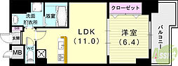 グランプラス 1LDKの間取図画像