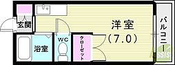 ハイツ・エクシード ワンルームの間取図画像
