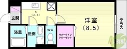 メゾンド・モンテ・ノール 1LDKの間取図画像