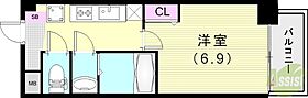 アドバンス神戸レイソレ  ｜ 兵庫県神戸市兵庫区浜崎通（賃貸マンション1K・8階・23.79㎡） その2