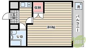 グローリーマンション  ｜ 兵庫県神戸市須磨区南落合1丁目（賃貸マンション1K・4階・17.00㎡） その2