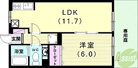 パルティーダ・イースト  ｜ 兵庫県神戸市西区伊川谷町長坂（賃貸アパート1LDK・1階・40.07㎡） その2