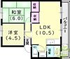 名谷2団地13号棟3階4.4万円