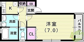 KARIN新長田フロント  ｜ 兵庫県神戸市長田区久保町7丁目（賃貸アパート1K・2階・24.30㎡） その2