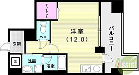 ラ・ウェゾン板宿  ｜ 兵庫県神戸市須磨区大田町3丁目（賃貸マンション1R・8階・29.86㎡） その2