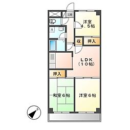 コート・ドゥ・ピエール 3LDKの間取図画像