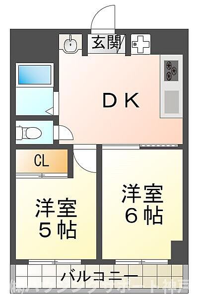 パセイオ・サンコー ｜兵庫県神戸市西区南別府4丁目(賃貸マンション2DK・4階・38.00㎡)の写真 その2