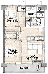 間取図画像 2LDK