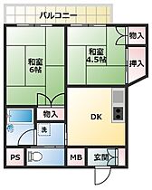 プレアール山坂 503 ｜ 大阪府大阪市東住吉区山坂3丁目5-6（賃貸マンション2DK・5階・58.00㎡） その2