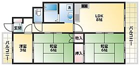 エスターテハクヤ  ｜ 大阪府大阪市平野区平野西5丁目6-22（賃貸マンション3LDK・2階・50.00㎡） その2