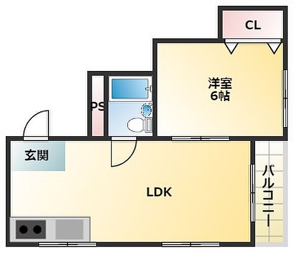 グランドハイツ加美東 106｜大阪府大阪市平野区加美東7丁目(賃貸マンション1LDK・1階・39.53㎡)の写真 その2