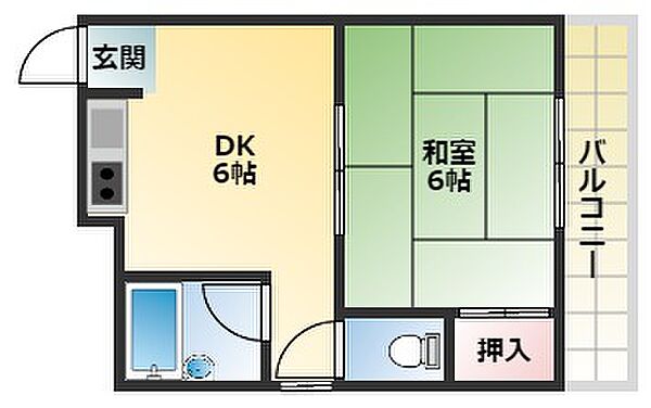 メゾン加美 201｜大阪府大阪市平野区加美東7丁目(賃貸マンション1DK・2階・40.00㎡)の写真 その2