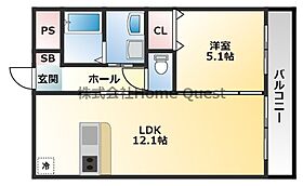 Arc-en-Ciel　（アルカンシエル）  ｜ 大阪府大阪市平野区長吉出戸6丁目14-8（賃貸マンション1LDK・3階・41.04㎡） その2