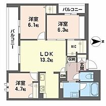 ShaMaiso　Run  ｜ 大阪府大阪市平野区瓜破7丁目2-38（賃貸マンション3LDK・2階・69.79㎡） その2