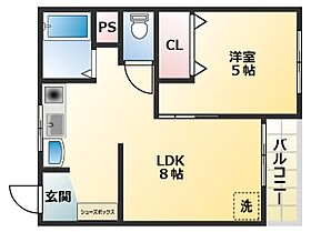 マンション山下  ｜ 大阪府大阪市平野区西脇1丁目1-25（賃貸マンション1LDK・5階・30.00㎡） その2